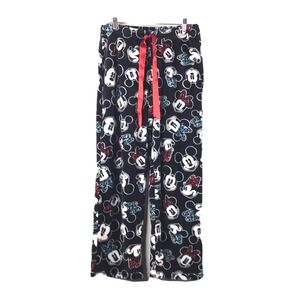 Disney Fleece Lounge Pants Mickey Minnie Mouse Pajama Sleepwear Soft Women's M